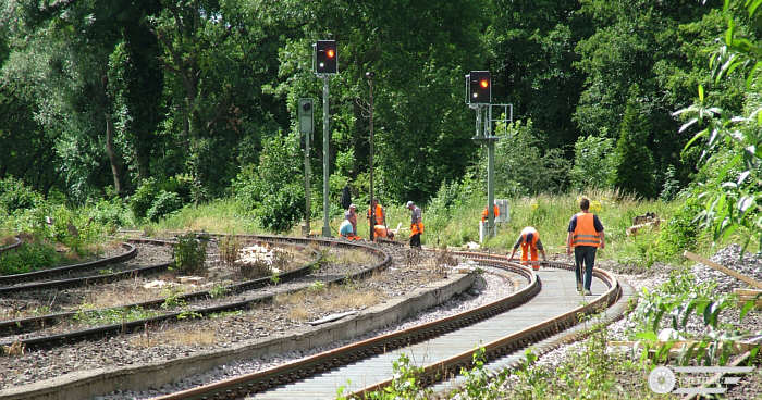 Gleisbauarbeiten Flandersbach